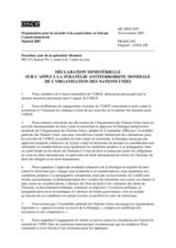 Ministerial Statement on Supporting the United Nations Global Counter-Terrorism Strategy (fr)