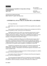 Porto Ministerial Decision No. 3 on the Annual Security Review Conference (es)