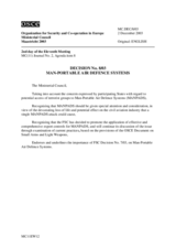 Decision No. 8/03 on Man-Portable Air Defence Systems