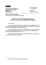 Decision No. 6/03 on terms of reference for the  OSCE Counter-Terrorism Network (de)