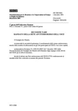Decision No. 6/03 on terms of reference for the  OSCE Counter-Terrorism Network (it)