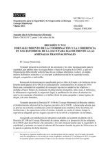 Decisión Nº 9/11 relativa al fortalecimiento de la coordinación y la coherencia en los esfuerzos de la OSCE para hacer frente a las amenazas transnacionales 