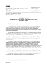 Decision No. 7/11 on the issues relevant to the Forum for Security Co-operation