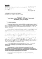 Decisione N.6/11 sulle armi di piccolo calibro e leggere e le scorte di munizioni convenzionali
