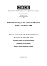 Final Document of the Sixteenth Meeting of the Ministerial Council, Helsinki, 4 - 5 December 2008