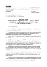 Décision No 5/08 sur le renforcement des réponses de la justice pénale à la traite des êtres humains dans le cadre d’une approche globale 
