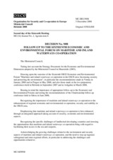 Decision No. 9/08 on the follow-up to the Sixteenth Economic and Environmental Forum on Maritime and Inland Waterways Co-operation 