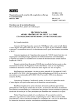 Décision No 11/08 sur les armes légères et de petit calibre et stocks de munitions conventionnelles 