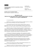 Décision No 6/07 sur la protection des infrastructures énergétiques vitales contre les attaques terroristes