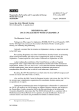 Decision No. 4/07 on OSCE engagement with Afghanistan