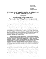 Statement by the Dutch EU Presidency in response to the addresses by Ambassador Szabolcs Takács and by Ambassador Felix Klein