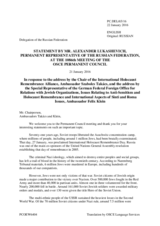 Statement by the Delegation of the Russian Federation in response to the addresses by Ambassador Szabolcs Takács and by Ambassador Felix Klein