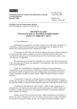 Décision no 12/06 - sur le dialogue sur la sécurité énergétique dans le cadre de l’OSCE