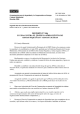 Decisión No. 9/06 relativa a la lucha contra el tráfico aéreo ilícito de armas pequeñas y armas ligeras