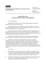 Decisión No. 3/06 relativa a la lucha contra la trata de personas