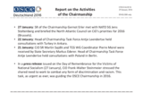 Report on the activities of the Chairperson-in-Office Report on the activities of the Chairperson-in-Office