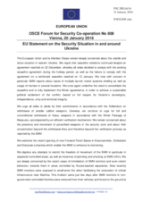 Statement by the Dutch EU Presidency on the situation in and around Ukraine 