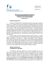 Statement by the Delegation of Ukraine on the situation in and around Ukraine