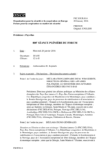 Journal de la 808ème séance plénière du Forum