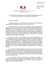 Intervention de Mme Véronique Roger-Lacan, Ambassadrice, Représentante permanente de la France auprès de l’OSCE au conseil permanent