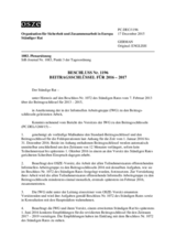 Beschluss Nr. 1196 des Ständigen Rates