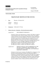 Journal of the 926th Plenary Meeting of the Permanent Council