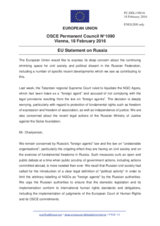 Statement by the Dutch EU Presidency on the threats against the political opposition and independent voices in the Russian Federation