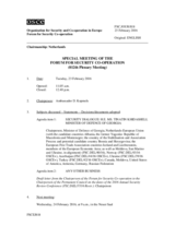Journal of the 812th Special Plenary Meeting of the Forum for Security Co-operation