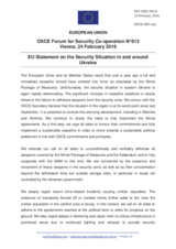 Statement by the Dutch EU Presidency on the situation in and around Ukraine 