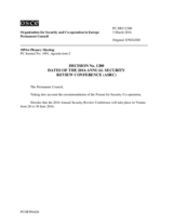 Permanent Council Decision No. 1200