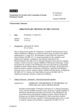 Journal of the 858th Special Plenary Meeting of the Permanent Council