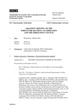 Journal of the 62nd Joint Meeting of the Forum for Security Co-operation and the Permanent Council