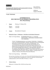 Journal der 812. Sondersitzung des Forums