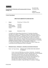 Journal der 1090. Plenarsitzung des Ständigen Rates