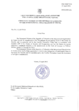 Response by the Delegation of Lithuania to the Questionnaire on the Code of Conduct on Politico-Military Aspects of Security