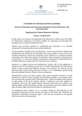 Session 2, Statement