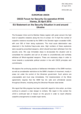 Statement by the Dutch EU Presidency on the situation in and around Ukraine 