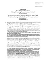 Statement by Dr. Ralf Possekel, Head of the Research Department