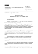 Décision No 5/11 sur les partenaires pour la coopération 