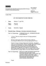 Journal der 817. Plenarsitzung des Forums