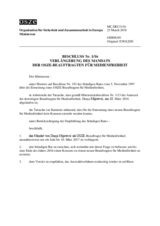 Beschluss Nr. 1/16 des Ministerrats