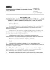 Decisión Nº 1/16 del Consejo Ministerial