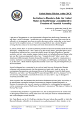 Statement by the Delegation of the United States of America in response to the statement by the Delegation of the Russian Federation on the violation of the right to freedom of assembly and expression in the United States of America