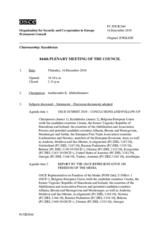Journal of the 844th Plenary Meeting of the Permanent Council