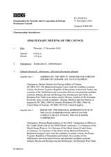 Journal of the 835th Plenary Meeting of the Permanent Council