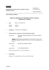 Journal of the 834th Special Plenary Meeting of the Permanent Council