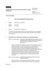 Journal der 825. Plenarsitzung des Ständigen Rates 