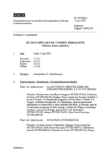 Journal of the 816th Special Plenary Meeting of the Permanent Council (fr)