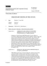 Journal of the 815th Plenary Meeting of the Permanent Council