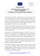 Statement by the Dutch EU Presidency on the death penalty in Belarus